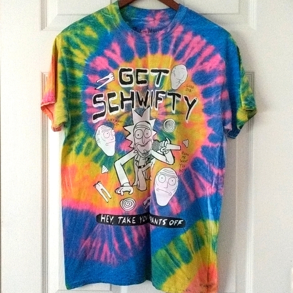 Ripple Junction Other - Rick and Morty Get Schwifty Tie Dye T-Shirt Medium